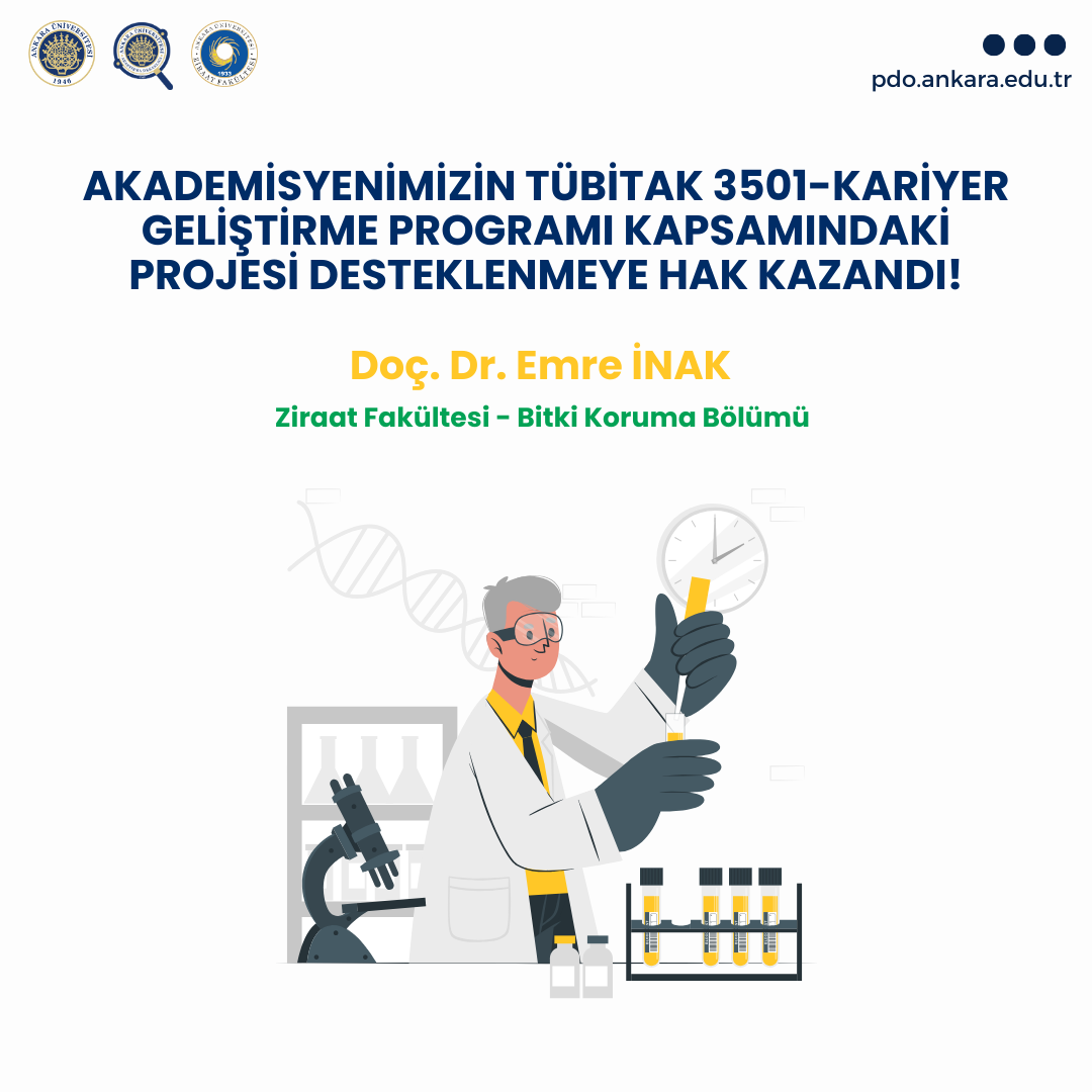 Akademisyenimizin TÜBİTAK 3501-Kariyer Geliştirme Programı Kapsamındaki Projesi Desteklenmeye Hak Kazandı!