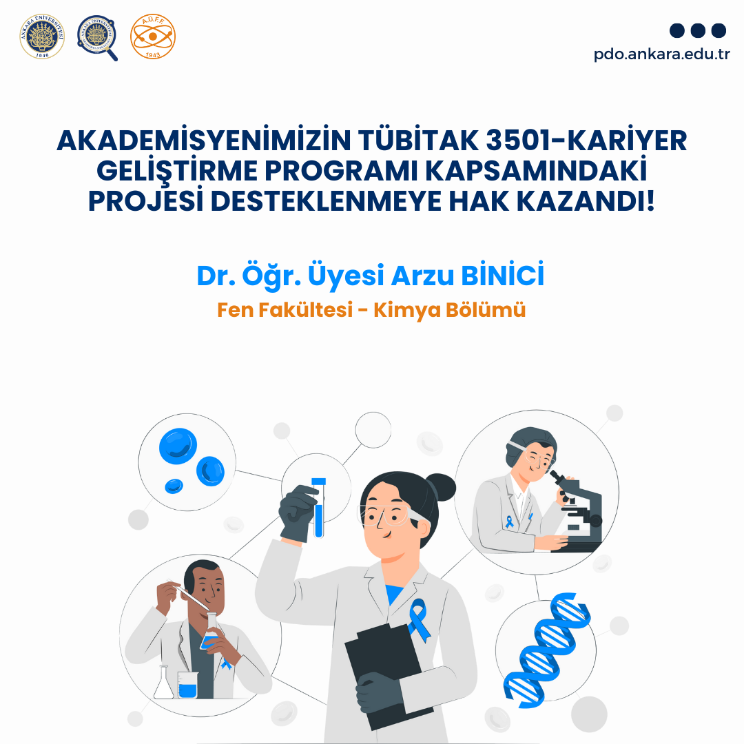 Akademisyenimizin TÜBİTAK 3501-Kariyer Geliştirme Programı Kapsamındaki Projesi Desteklenmeye Hak Kazandı!