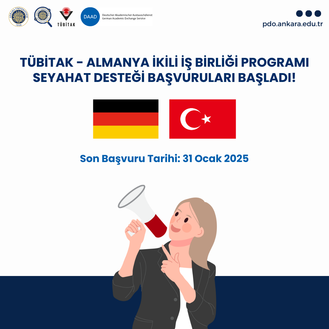 TÜBİTAK - Almanya İkili İş Birliği Programı Seyahat Desteği Başvuruları Başladı!