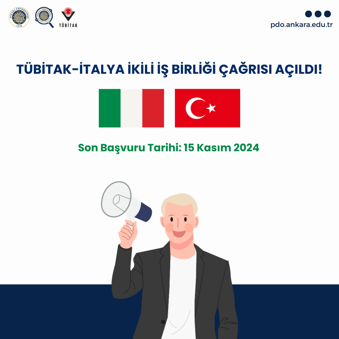 TÜBİTAK - İtalya İkili İş Birliği Programı Çağrısı Başvuruya Açıldı!