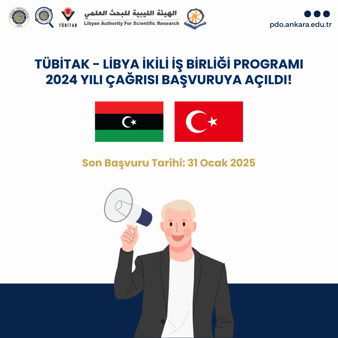 TÜBİTAK - Libya İkili İş Birliği Programı Çağrısı Başvuruya Açıldı!