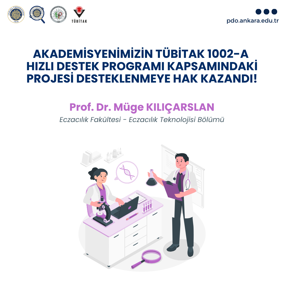 Akademisyenimizin Tübitak 1002-A  Hızlı Destek Programı Kapsamındaki Projesi Desteklenmeye Hak Kazandı!