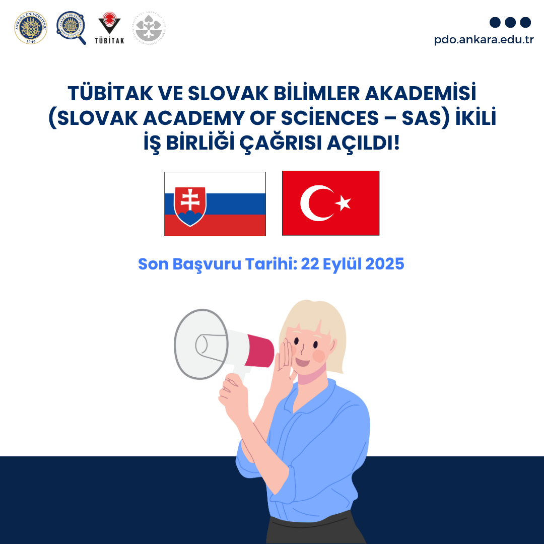 2540 TÜBİTAK – SAS (Slovakya) İkili İş Birliği Çağrısı Açıldı!