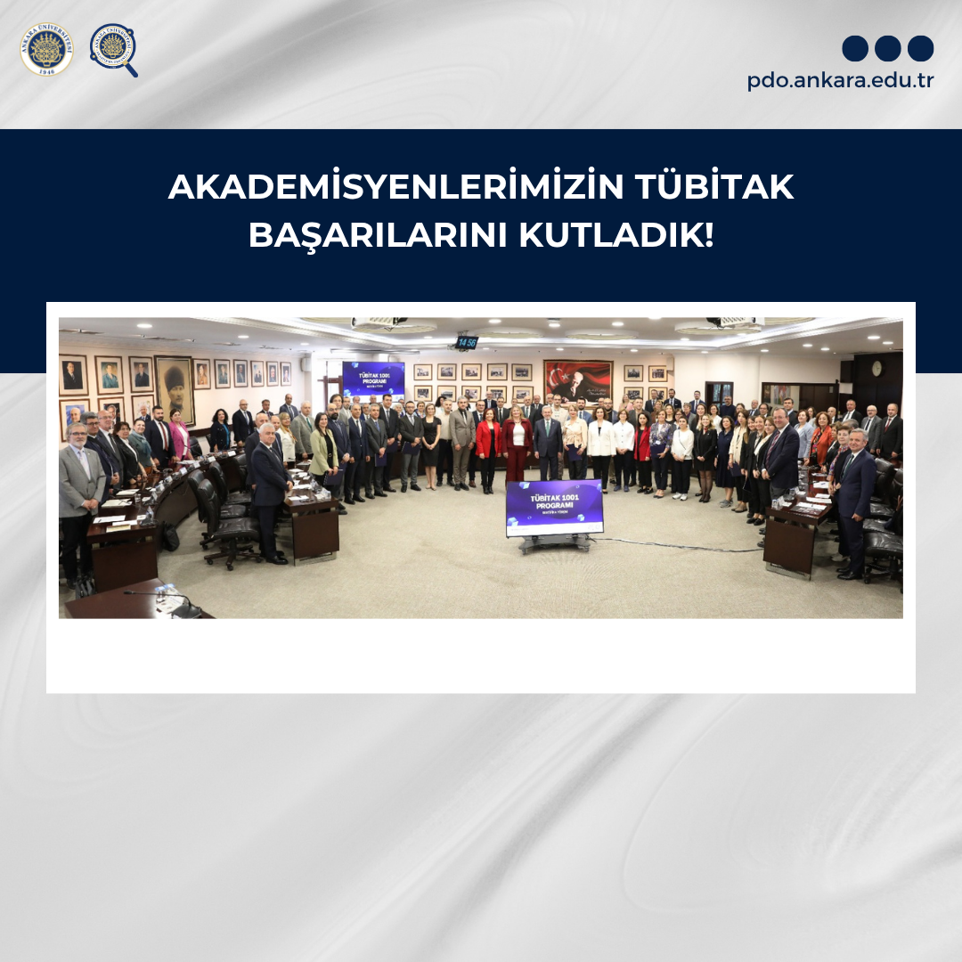 Akademisyenlerimizin TÜBİTAK Başarılarını Kutladık!