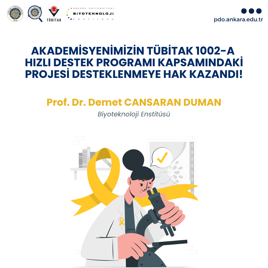 Akademisyenimizin Tübitak 1002-A  Hızlı Destek Programı Kapsamındaki Projesi Desteklenmeye Hak Kazandı!