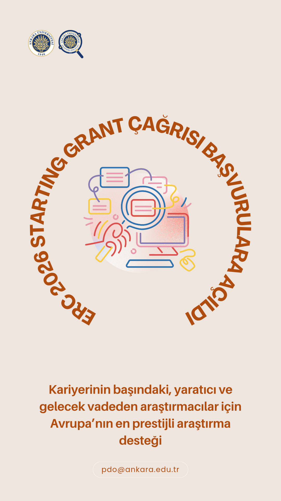 ERC 2026 Starting Grant Çağrısı Başvurulara Açıldı!
