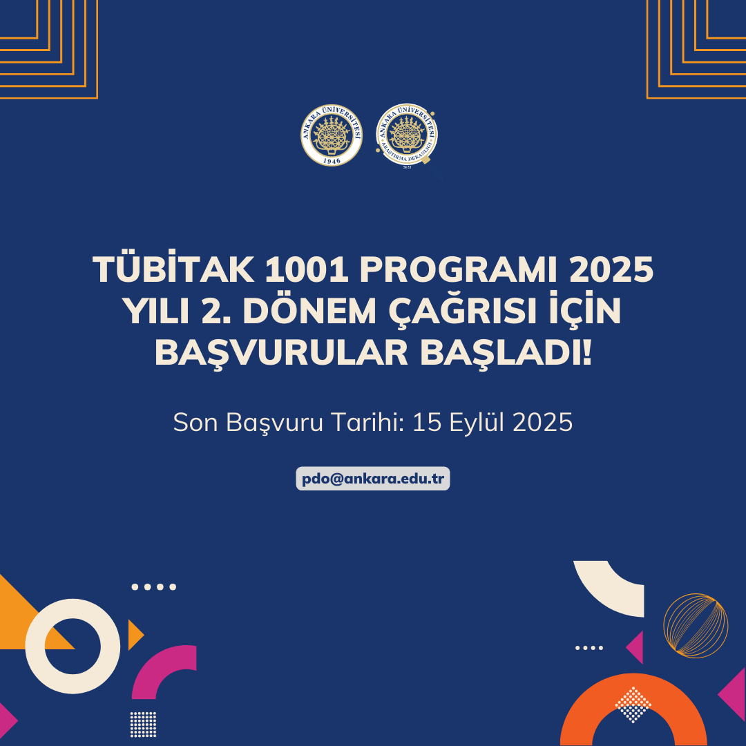 📢 TÜBİTAK 1001 Programı 2025 Yılı 2. Dönem Başvuruları Açıldı!