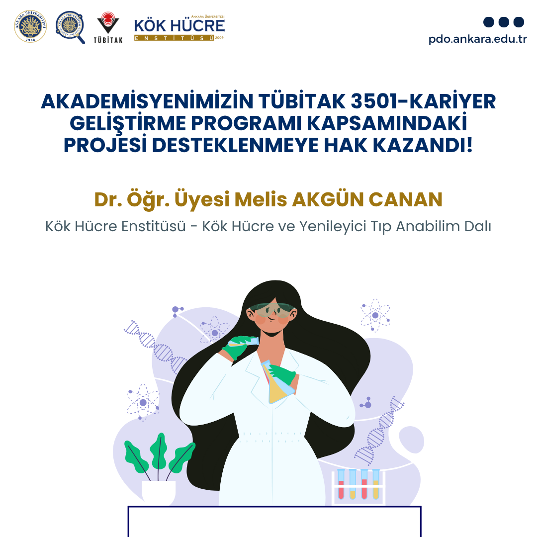 Akademisyenimizin TÜBİTAK 3501- Kariyer Geliştirme Projesi Desteklenmeye Hak Kazandı!