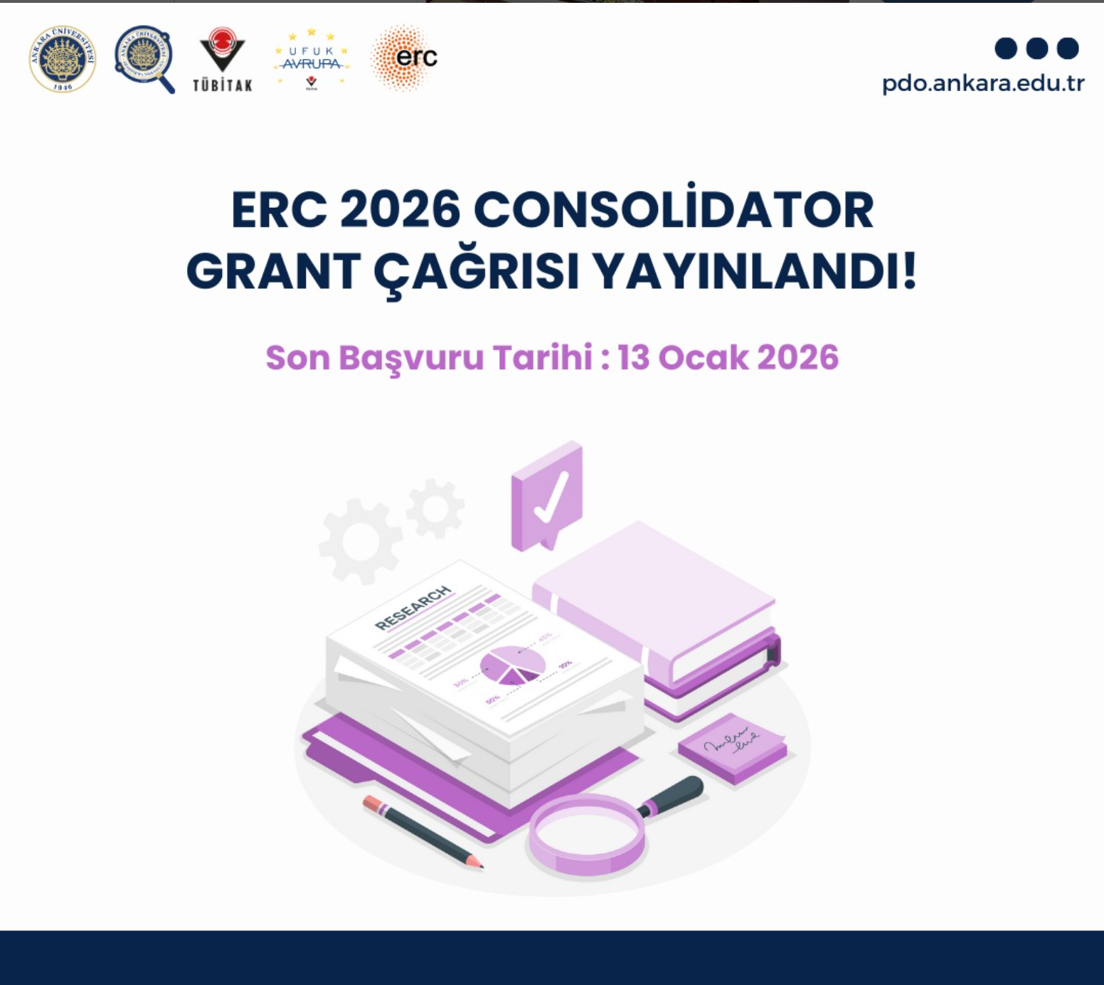 ERC 2026 Consolidator Grant Çağrısı Açıldı!