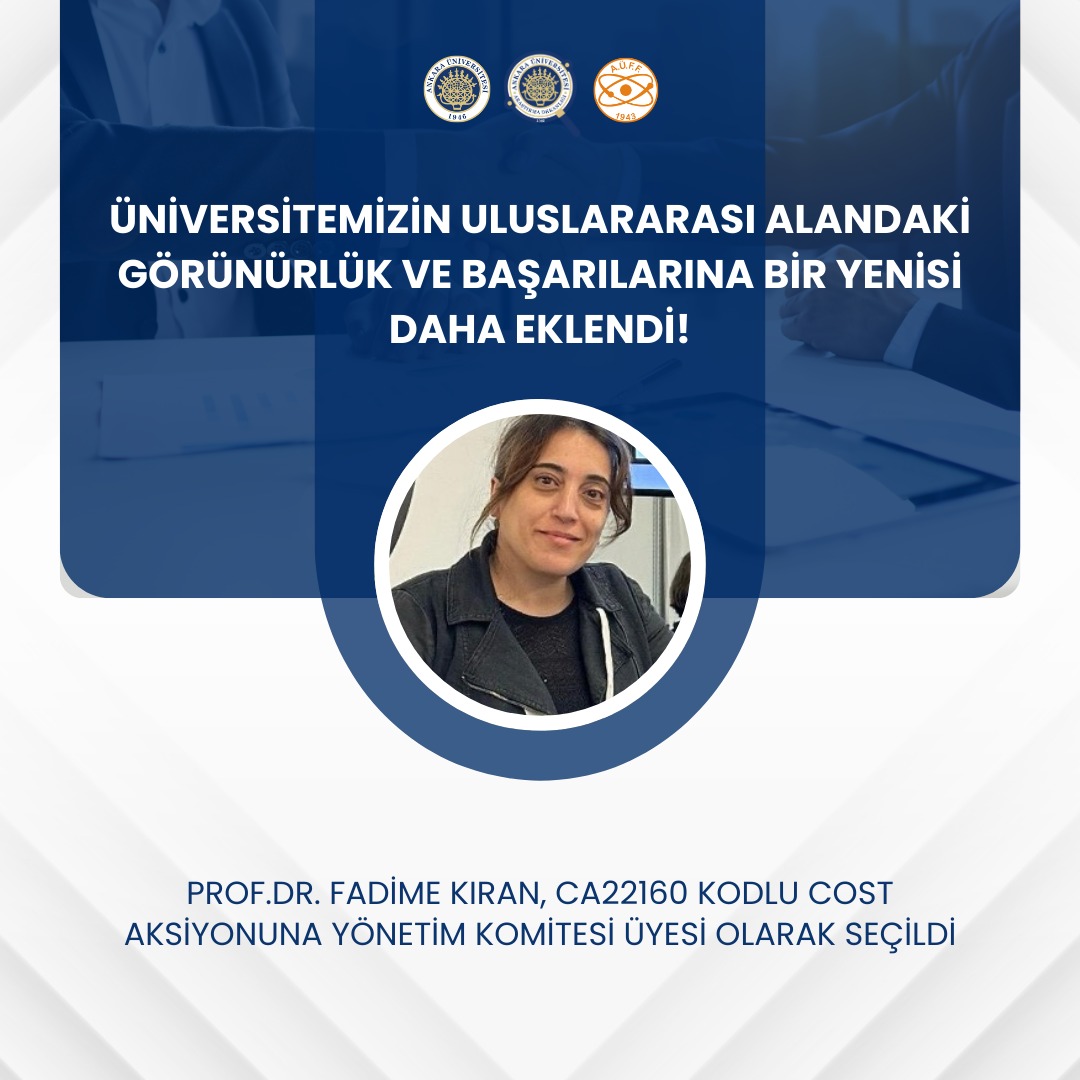 Ankara Üniversitesi’nin Uluslararası Araştırma Başarılarına Bir Yenisi Daha Eklendi! Üniversitemiz, çok-disiplinli ve sınır ötesi bilimsel iş birliklerinde öncü rolünü sürdürmeye devam ediyor.