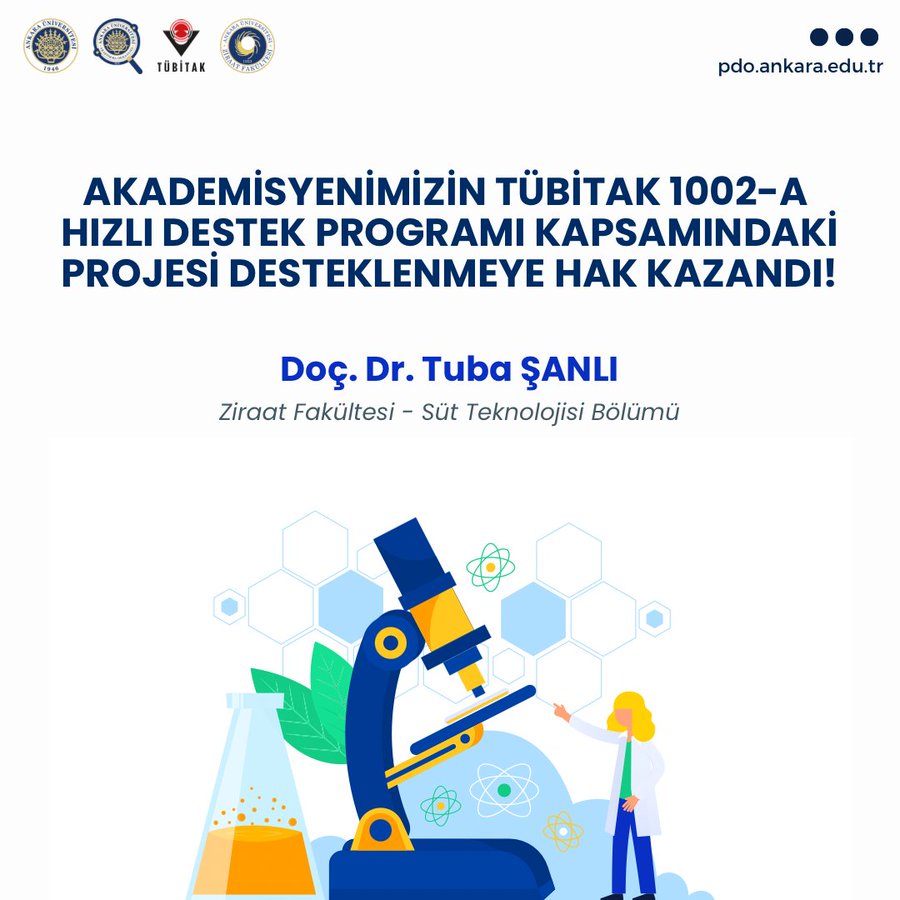 AKADEMİSYENİMİZİN TÜBİTAK 1002–A HIZLI DESTEK PROGRAMI KAPSAMINDAKİ PROJESİ DESTEKLENMEYE HAK KAZANDI!