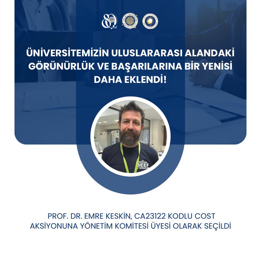 ÜNİVERSİTEMİZİN ULUSLARARASI ALANDAKİ GÖRÜNÜRLÜK VE BAŞARILARINA BİR YENİSİ DAHA EKLENDİ!