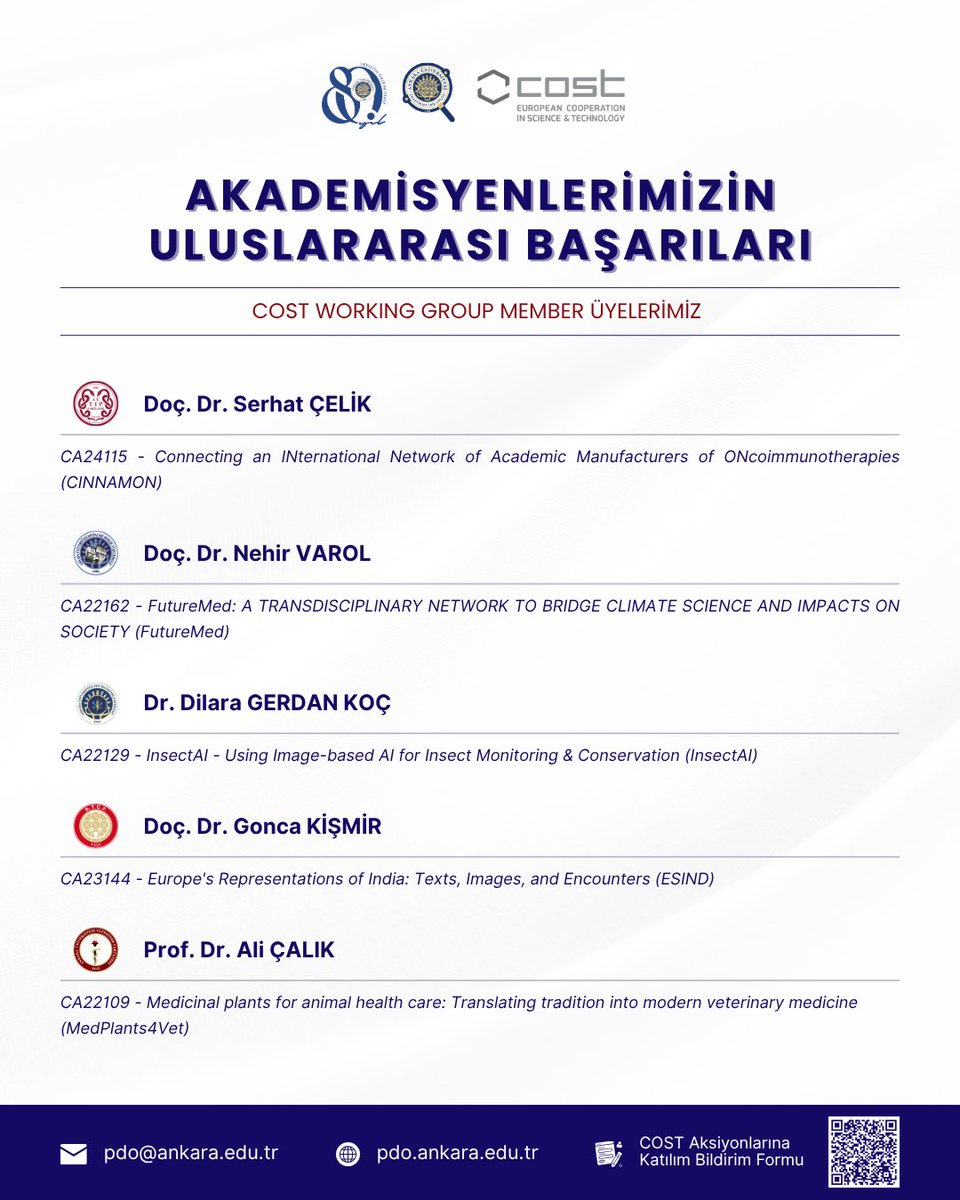 Gurur Tablomuz Genişliyor: 5 Akademisyenimize Daha Uluslararası Görev!!