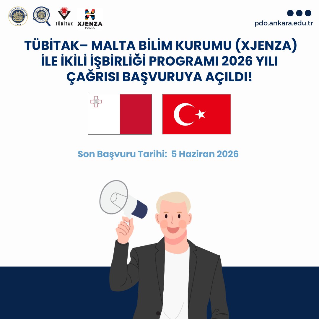 Türkiye-Malta Bilim Hattı: 2026 Yılı Proje Çağrısı Başladı!