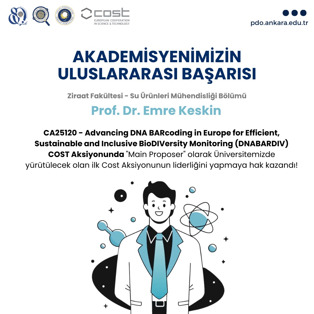 AKADEMİSYENİMİZİN ULUSLARARASI BAŞARISI!!