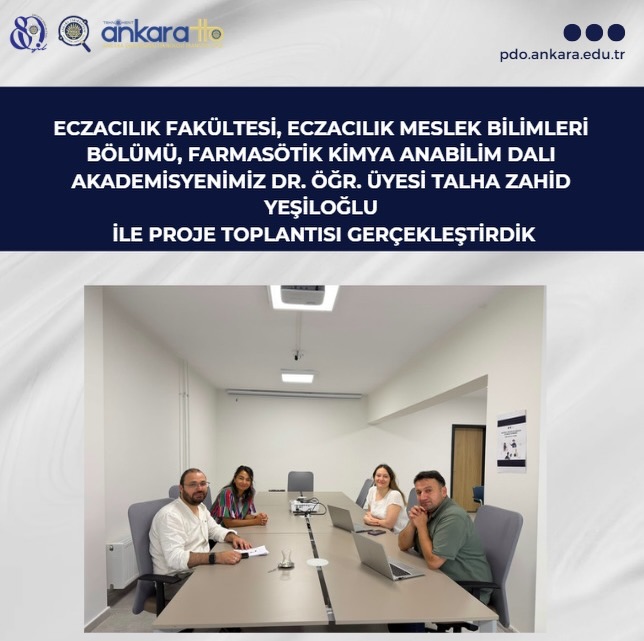 "Dr. Öğr. Üyesi Talha Zahid Yeşiloğlu ile Proje Toplantısı Gerçekleştirdik"